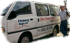 Alan with Chimney Magic Van